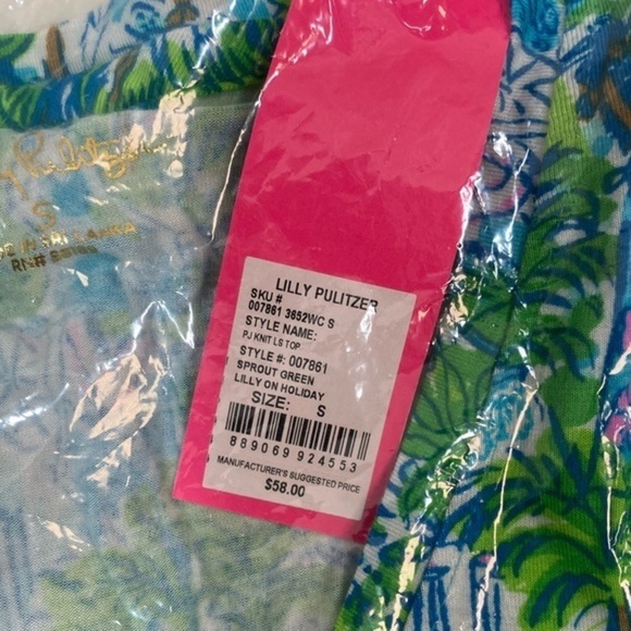 Lilly Pulitzer Long Sleeve PJ Knit Top - Picture 3 of 4